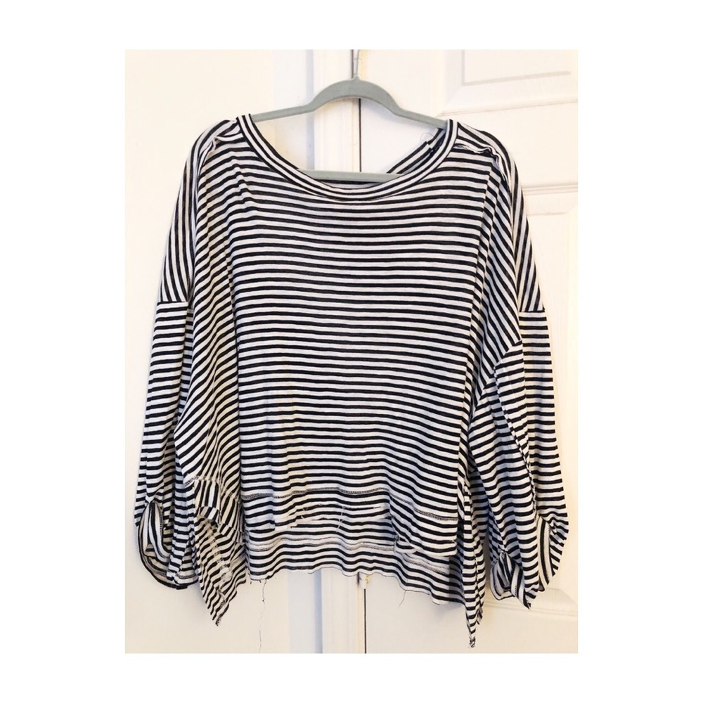 Black and white stripe shirt